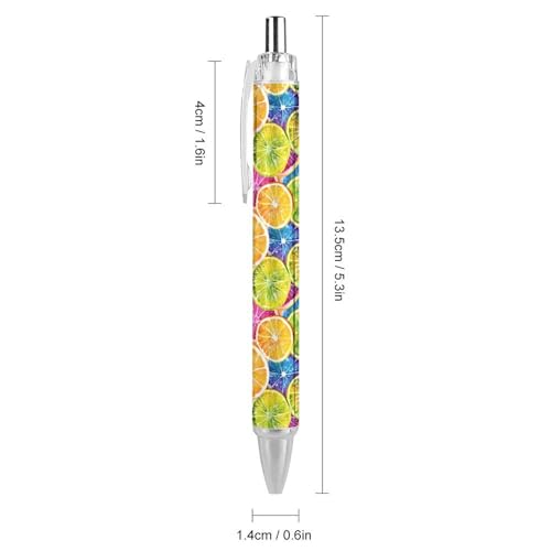 Bolígrafos de punta fina de 0,5 mm con diseño de limón para tus notas de clase y oficina 2
