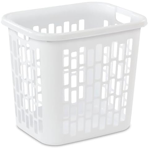 Sterilite 12318004 Laundry Hamper, White (4 pk.) Cover