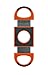 H-Steel 58 Gauge Hardened Steel Cigar Cutter with Pouch (Orange/Black)