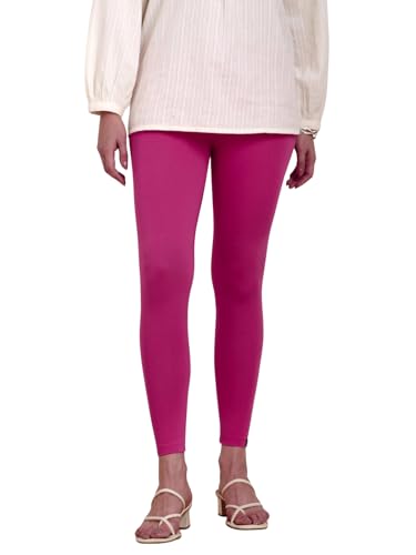 Image of TWIN BIRDS Super Stretchable Cotton Elasthane Fabric Ankle Length Leggings for Women