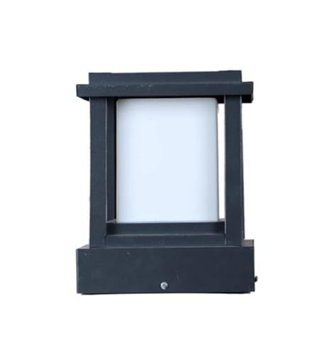 Image of SINOMAN Metal and Glass Unbreakable Light for Home Gate Waterproof | Outdoor Garden Light | Pillar Gate Lights (GL Stairs Med, Pack of 2)