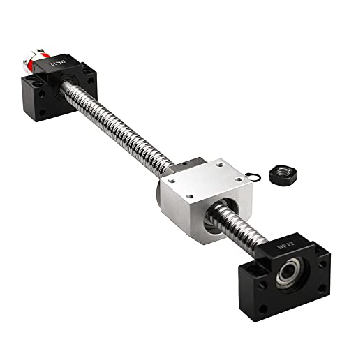 Kit vis à billes SFU1605 RM1605 haute rigidité avec paliers BK12 BF12
