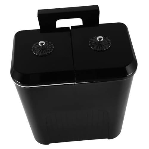 Caneca de basura de cocina montada en pared, doble compartimento 9L miniatura 1