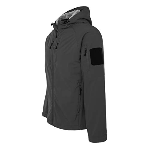LAPG Men's Recon Fleece Soft Shell Jacket, Hooded Zip-Up Jacket for Men, Lightweight & Breathable Tactical Jacket4