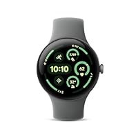 Google Pixel Watch 3 (45mm) 2024 Model - Android Smartwatch, Heart Rate Tracking, Fitbit Advanced Running, Fitness Insights, 24-Hour Battery - Matte Hazel Aluminum Case - Hazel Band - Wi-Fi