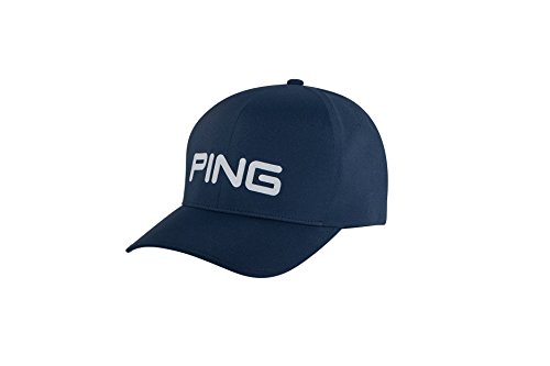 PING Flex Fit Delta Cap 181 (S/M, Navy/Silver)