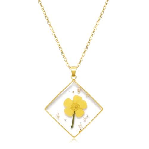 Birth Flower Necklaces For Women KBFORU Daffodil December