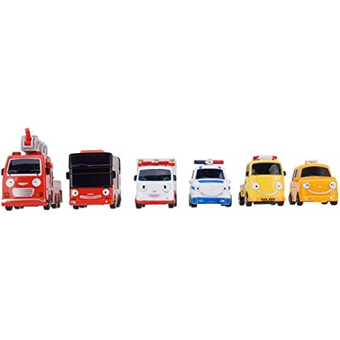 The Little Bus Tayo Special Friends Set - Mini Bus Car Set for Kids 6pcs Cover