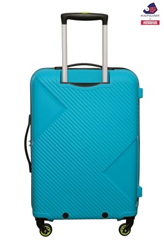 Image of American Tourister Kamiliant Cabin Luggage Polyproplyene Dual 4 Spinner Wheels Trolley Bag /Luggage,with 3 Years International Warranty 55 cm (C.Blue)
