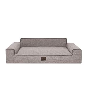 Bjird Cama Perro – Cuna para Perros para Dormir, con Funda de Cordura Extraíble (Lavable a 30°) – para Perros Pequeños y Grandes – Sofa para Perros – 78 x 53 cm – Capuchino inari