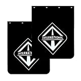 24'x30' Mud Flaps for Semi-Trucks Tractors Trailers Heavy-Duty Trucks 24'x30' Mudflaps Black Semi Truck Mudguards 1 Pair (30MF-INT)