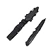 Wwman Airsoft Trainingsmesser Schwarz Kampfkunst Modell Weich Messer Taktisch ABS Kunststoff Messer, für CS Cosplay Halloween