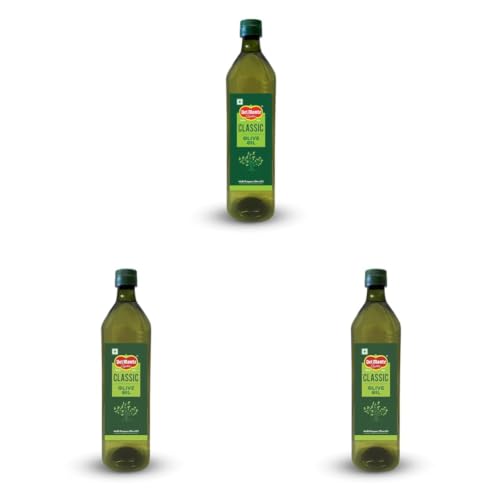 Image of Del Monte Classic Olive Oil (Imported) | Pure multipurpose cooking oil ideal for pasta, pizza, curries, gravies, shallow frying, grilling & roasting | Good for Skin, Hair & Baby care & massage | High MUFA & Rich in antioxidants | 1L PET