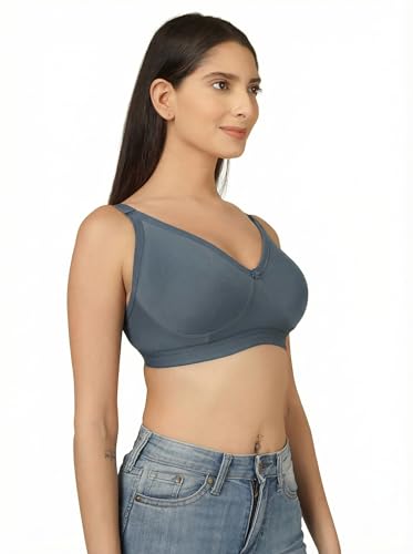 Image of Clothonics Womens Non-Padded Non-Wired Seamless Double Layered T-Shirt Bra