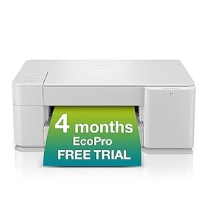 Brother DCP-J1200WE Imprimante à Jet d'encre avec abonnement EcoPro, imprimante à Jet d'encre Couleur sans Fil, 4 Mois d'essai sans Charge, Encre Automatique, 3 en 1 (Impression/Copie/numérisation
