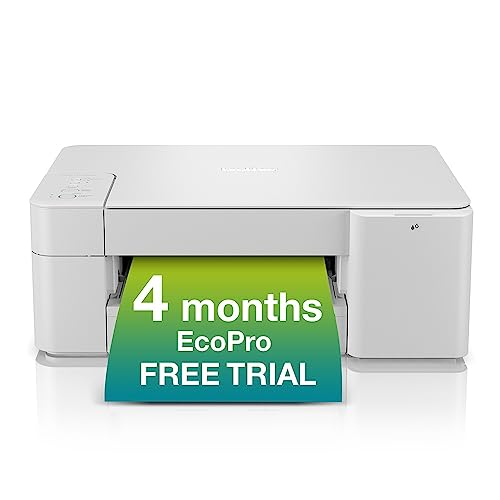 BROTHER DCP-J1200WE Inkjet Printer with EcoPro Subscription, Wireless Colour Inkjet Printer, 4 month no charge trial , Automatic ink, 3-in-1 (Print/Copy/Scan), A4, UK Plug