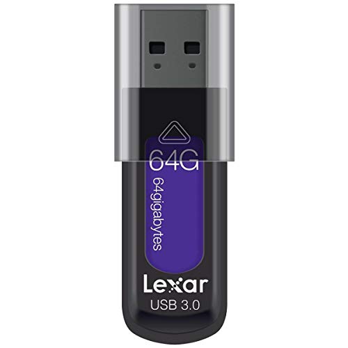 Lexar JumpDrive S57 64GB USB 3.0 Flash Drive, Purple (LJDS57-64GABPLNA)