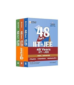 Image of Arihant 48 Years IIT-JEE Physics, Chemistry, Math | Chapterwise and Topicwise Solved Papers | Advanced (2025-1978) and Main (2025-2013) | Key Concepts and Quick Solutions | English Medium (Set of 3)