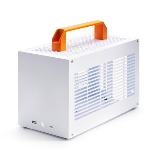 Sgpc K49-wt White Mini Itx Case - 8.3l Small Form Factor Supports Gpu Up To 3...