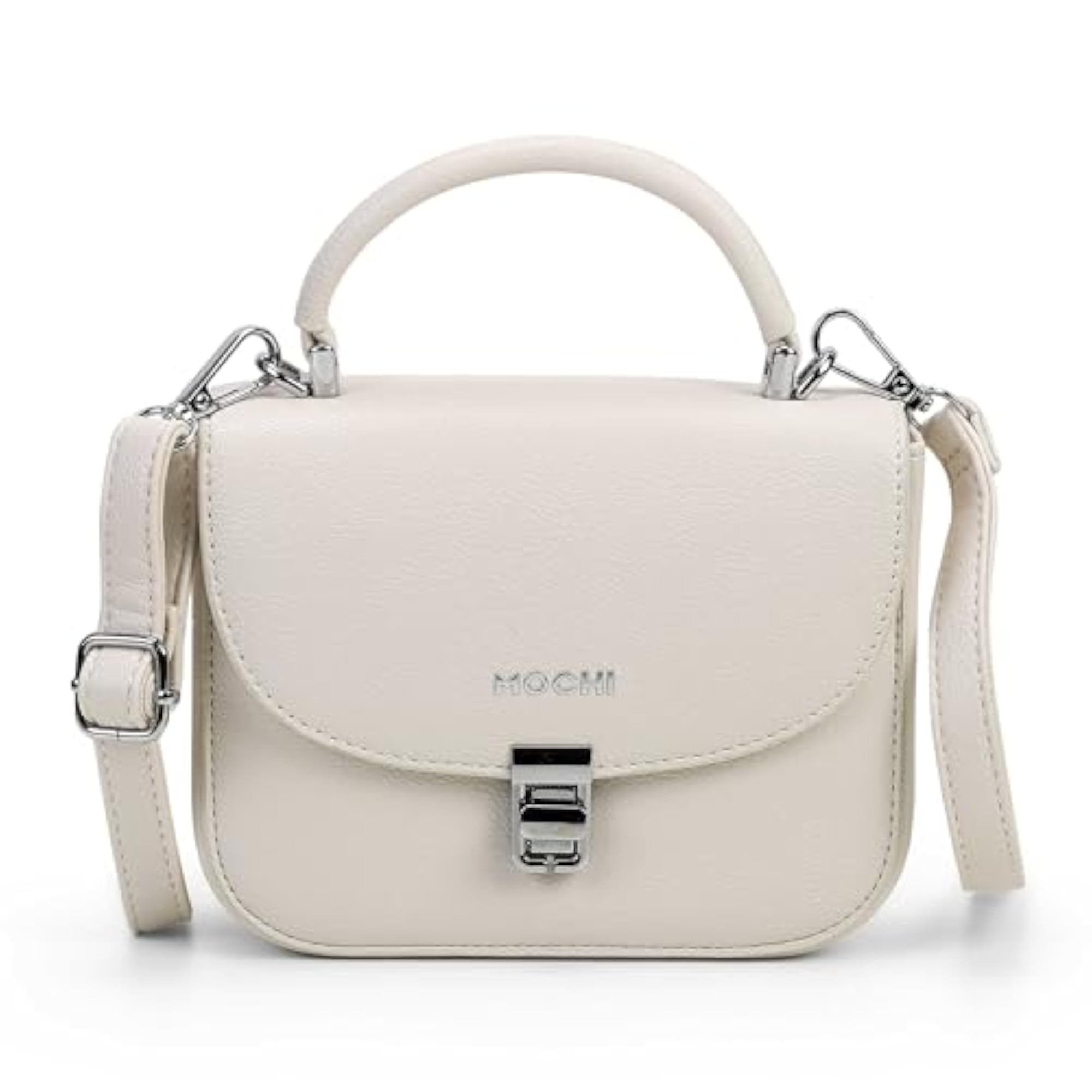 Women Casual PU Hard Body Sling Bag, Lock Closure