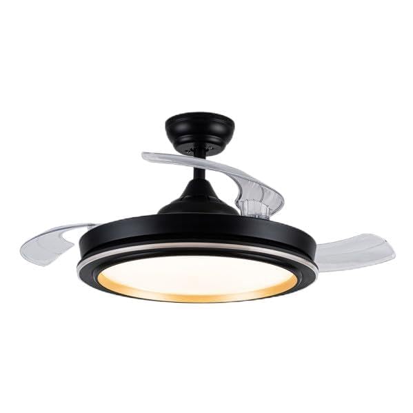 Ventilador DC 72W, 6226lm, 3 aspas, velocidad 106d, 3000-4000-6500K, mando a distancia, memoria; ideal para climatización y confort en el hogar.