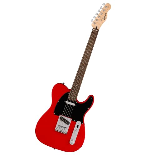 Squier by Fender Sonic Telecaster Beginner Electric Guitar, Torino Red