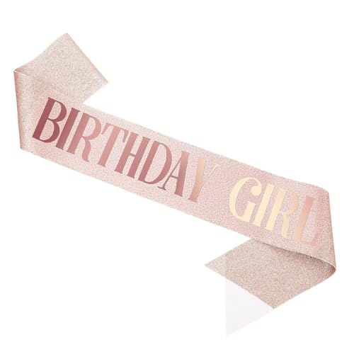 Image of Curated Cart Birthday Crown and Sash for Women Birthday Girl Sash & Rhinestone Tiara Set - Birthday Decorations Birthday Girl Crowns Tiaras for Women