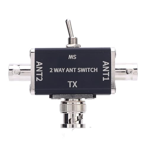 Interruptor coaxial de 2 vías para organizar antenas en estaciones de radioafición HF y CB