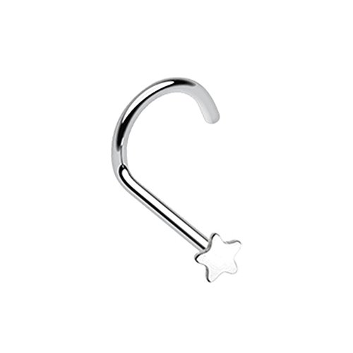 Inspiration Dezigns 20G Steel Star Nose Screw Ring