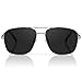 Olwen XXL Navigator Sunglasses For Large Heads (Polarized), Extra Large, Big and Tall, XL + Free Hard Case