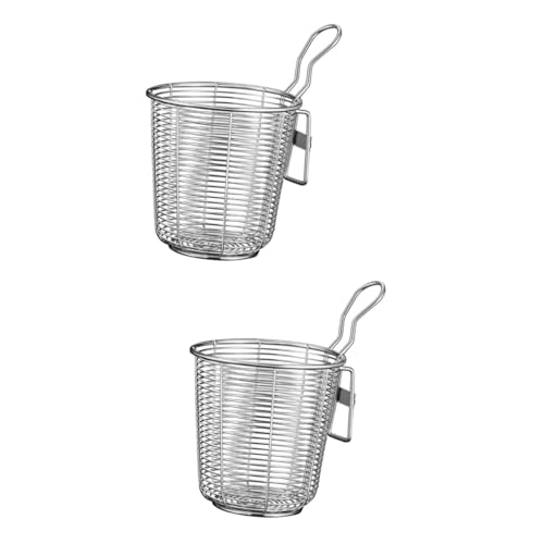 COLLBATH 2 Coladores De Malla Fina De Acero Inoxidable Para Cocina Práctico Colador De Pasta Para El Hogar.