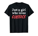 Nur ein Mädchen, das klassische Kult-Horrorfilme liebt T-Shirt