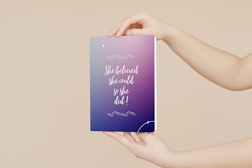 Image of AccuPrints Premium Soft Bound Notebook Diary for Girls and Women (A5,192 Ruled Pages with planner, 80 GSM) (Blue Perfect)