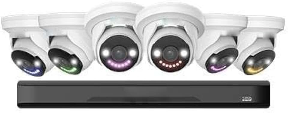 K86-8B2A4 IP Kit with 8-Channel 8mp NVR with Dual SATA, 4TB HDD and (6) 8MP Turret Cameras