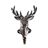 Brasstar cast iron deer head single wall coat hook hanging for coats bags hats towels keys rustic retro home decorative gift tqgjpt267  urban country home decor