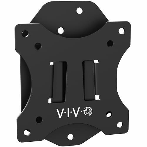 VIVO Low Profile Heavy Duty Ultrawide Monitor Wall Mount for up to 49 inch Screens, Holds 44 lbs, Max VESA 100x100, Black, Mount-VWLP1