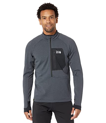 Image of Mountain Hardwear Men's Polartec Power Grid Half Zip Jacket | Stylish and Warm Jacket for All Outdoor Adventures