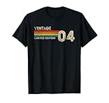 Photo Gallery vintage 2004 limited edition birthday 2004 men women vintage maglietta Photo Gallery vintage 2004 limited edition birthday 2004 men women vintage maglietta
