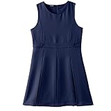 Chaps Pleated Dress Girls Size 5 Navy