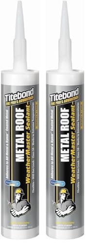 Titebond WeatherMaster Metal Roof Sealant 9.5 Oz Pack de 2 miniatura 1