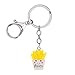 Produktbild Haodou Schlüsselanhänger Simulation Lebensmittel Hamburger Anhänger Schlüsselanhänger Keychain Weihnachten Geburtstagsgeschenk (Pommes frittes)