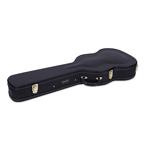 Image of Crossrock Hardshell Arch Top wood case fits SG Electric Guitars-Black(CRW600SGBK)