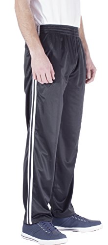 Vertiacl Sport Men's Loose-Fit Open Bottom Warm-Up Running Track Pants