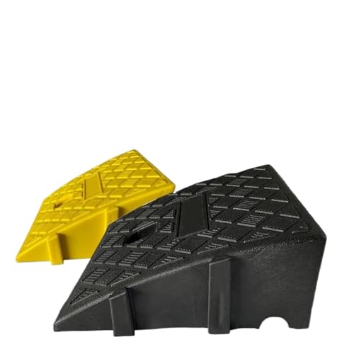 Rampa portátil para bordillo de auto ligera amarilla miniatura 4