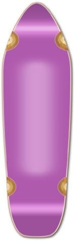 Blank & Graphic Longboard Deck Mini Cruiser - Banana Cruiser 27" X 8" Board W, Purple