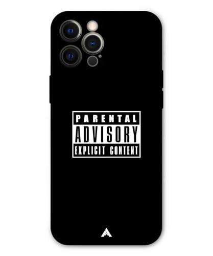 Image of Premium Explicit Case for iPhone 12 Pro Max Soft-Touch Metal TPU Back Cover, Shockproof, Designer, Aesthetic Mobile Phone Case (Glossy Finish)