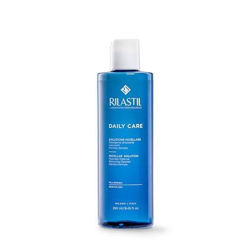 Rilastil Daily Care Soluzione Micellare Lenitiva, Detergente Struccante Viso Occhi senza Risciacquo per Pelli Sensibili e Reattive, Confezione da 250 ml