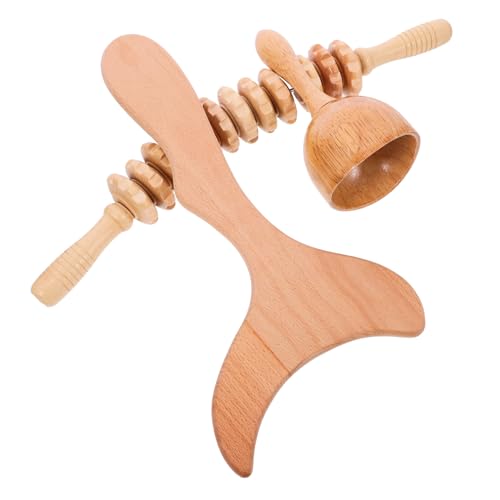 Bâton de massage en bois Healvian portable et léger pour relaxation du corps