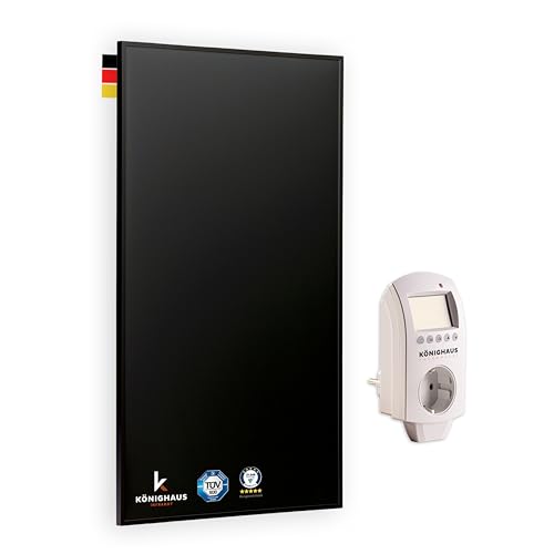 Könighaus Infrarotheizung - 1000 Watt Black Edition