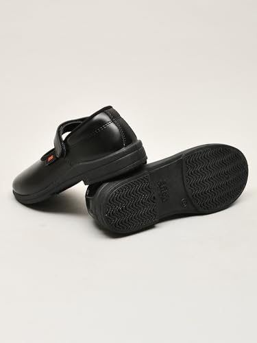 Image of Titas Uniform School Shoes for Kids Girls with PVC | Stylish & Lightweight | Comfortable Footbed